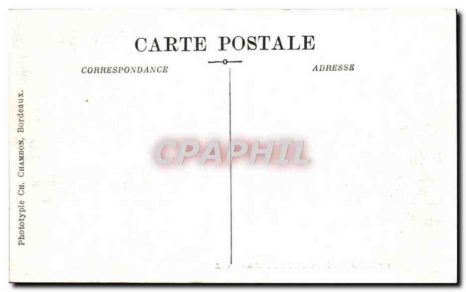 CPA Bordeaux Cours de L'Intendance — Verso