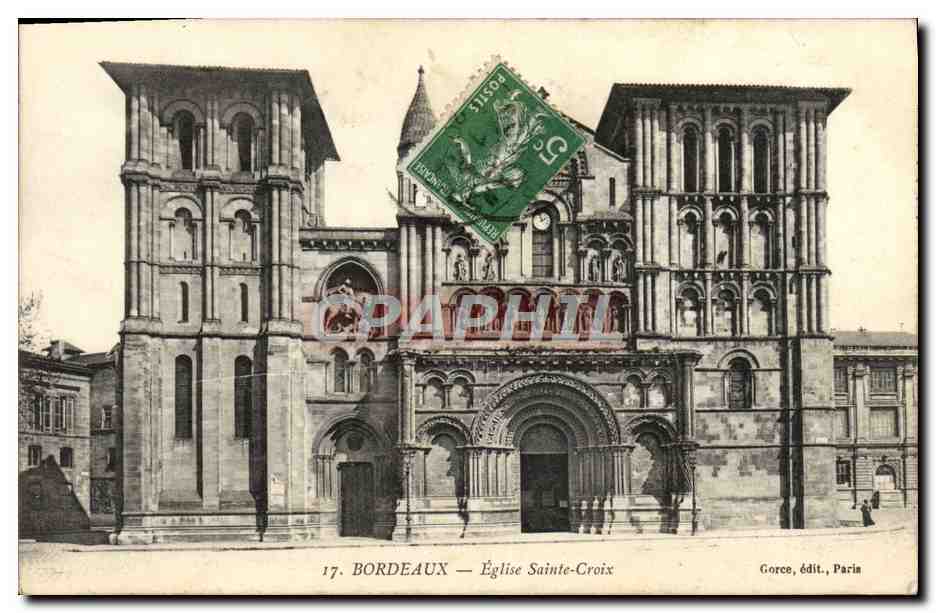 CPA Bordeaux Eglise Sainte Croix