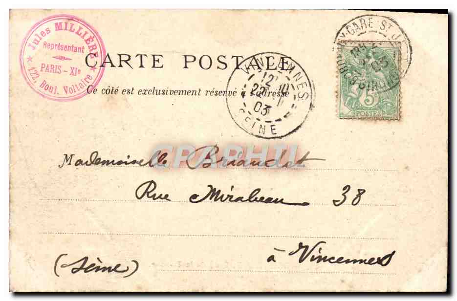 Bordeaux — Quai de la Douane — Jules Millière, I.H.B. Ed., Bx. — Reverso
