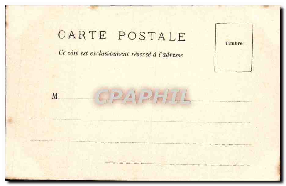 CPA Bordeaux Monument des Girondins  — Verso