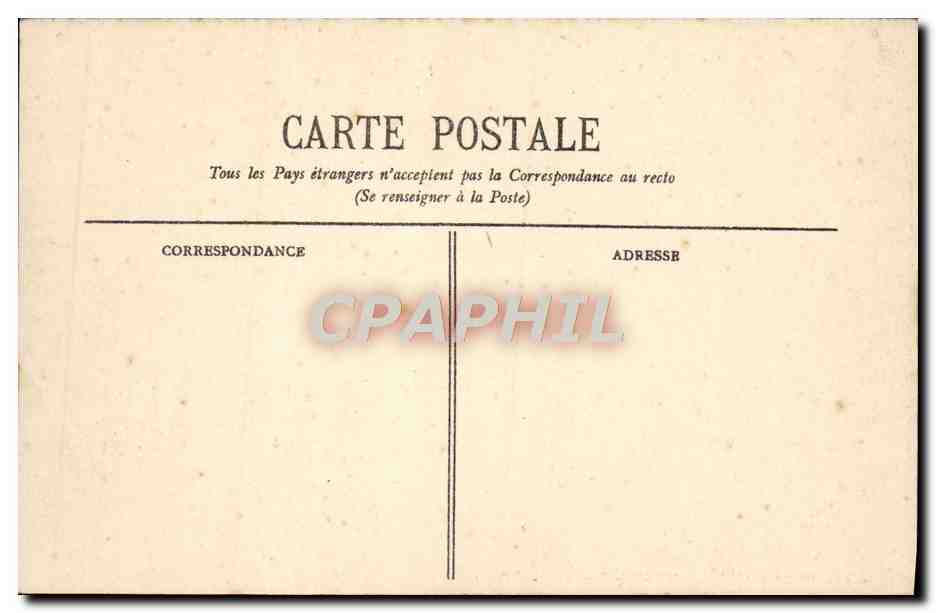 CPA Bordeaux L'Hotel de Bordeaux — Verso