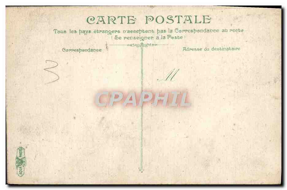CPA Bordeaux La passerelle — Rückseite