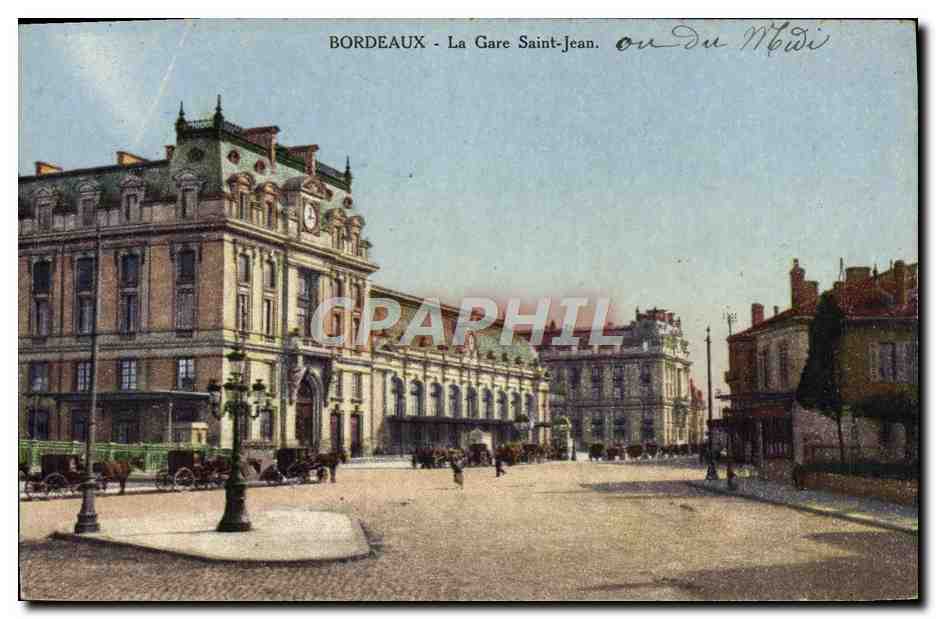 CPA Bordeaux La Gare Saint Jean