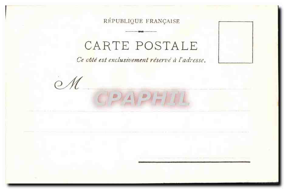 CPA Bordeaux Monument des Girondins  — Verso