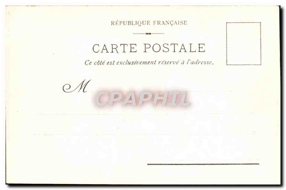 CPA Bordeaux Place et Statue de Tourny  — Verso