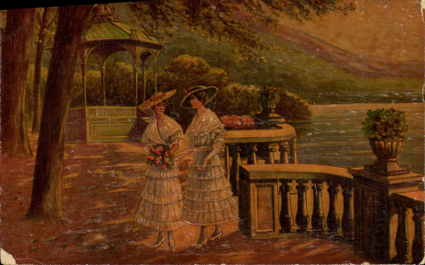 CPA Am Pavillon von Paul Stolle