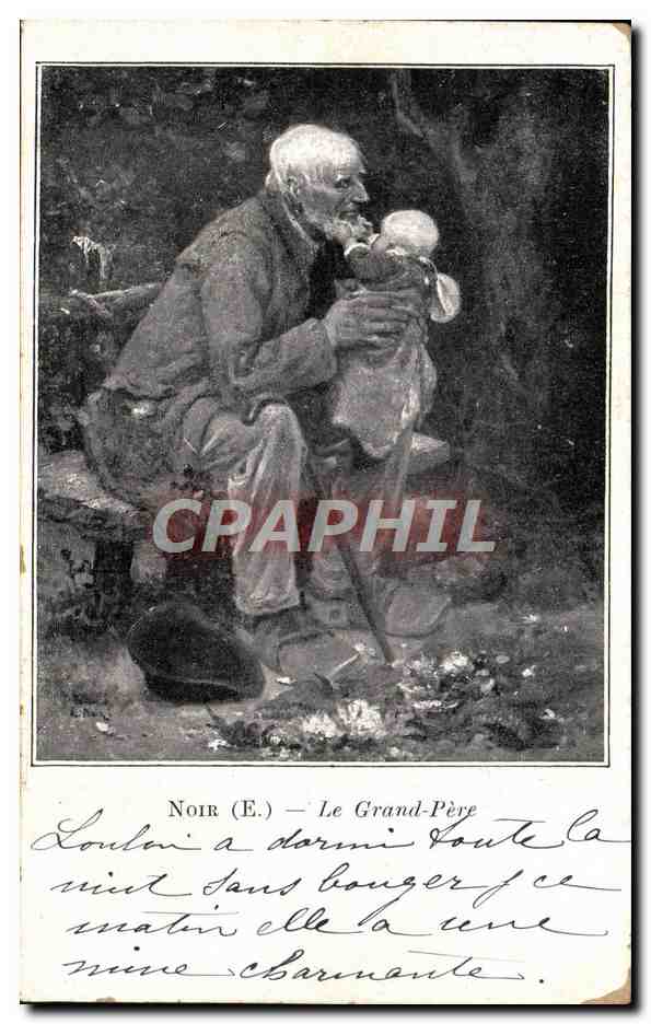 CPA Noir Le Grand Pere 