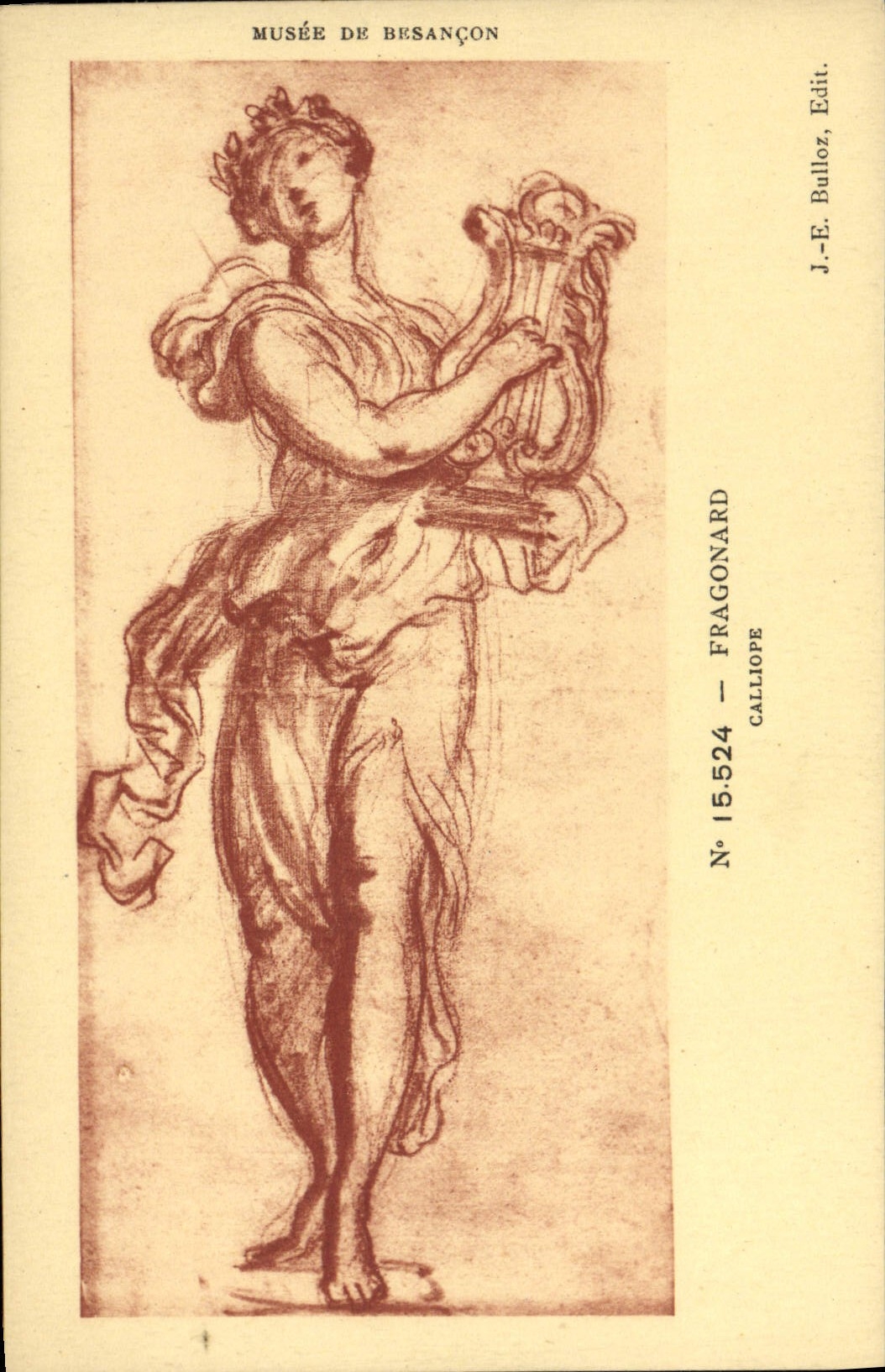 CPA Musee de Besancon Fragonard Calliope