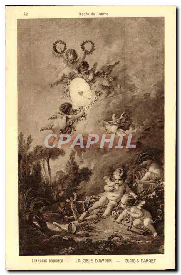CPA Musee du Louvre Francois Boucher La Cible D'Amour 