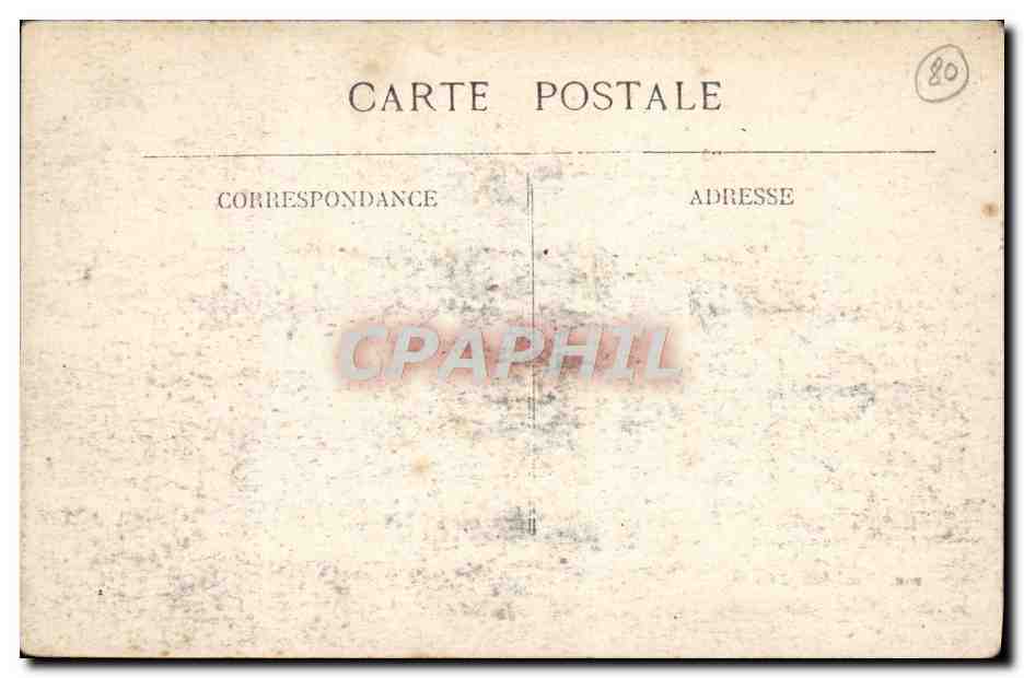 CPA Amiens L'Hotel de Ville  — Back