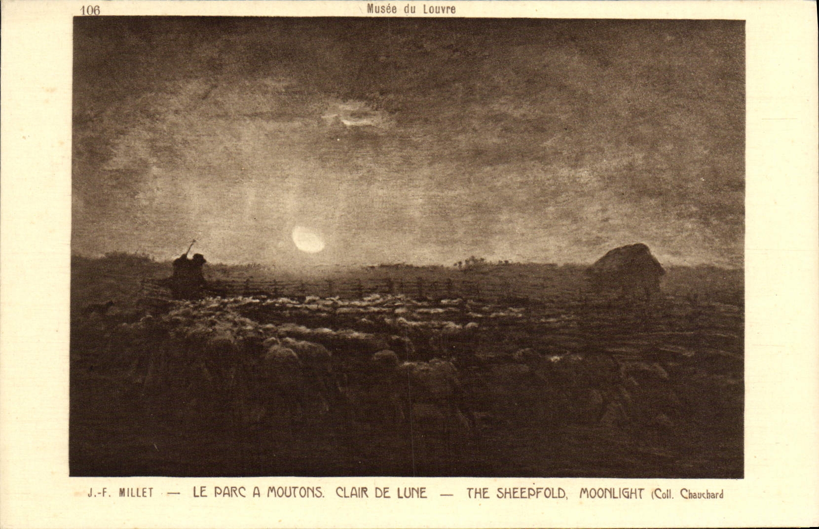 CPA Musee du Louvre Le Parc A Moutons Clair de Lune 