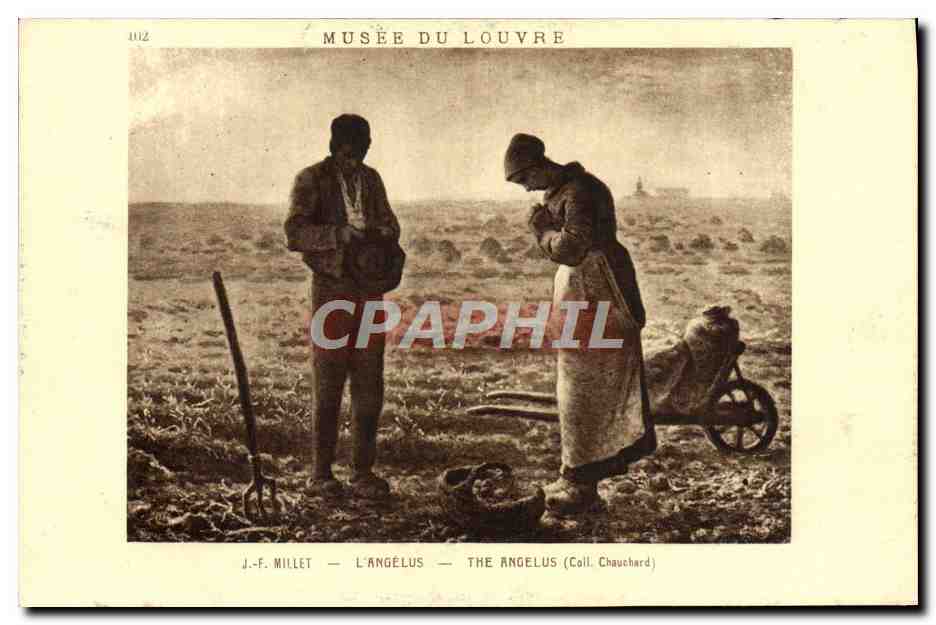 CPA Musee du Louvre J F Millet L'Angelus 