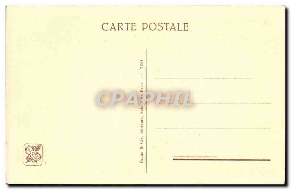 CPA Sous les Oliviers Dauchez — Verso