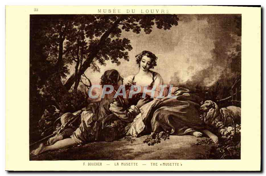 CPA Musee du Louvre F Boucher La Musette 