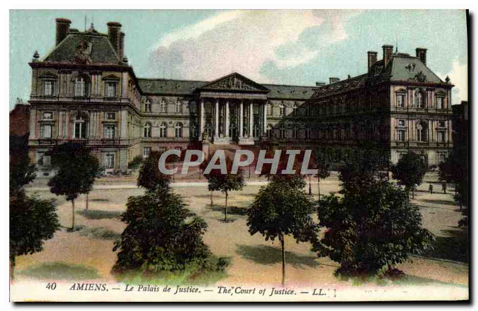 CPA Amiens Le Palais de Justice 