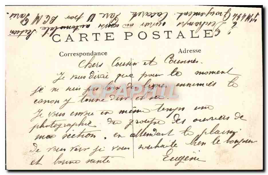 CPA La Guerre Eglise de Bouchois Interieur Maitre Autel Militaria — Rückseite