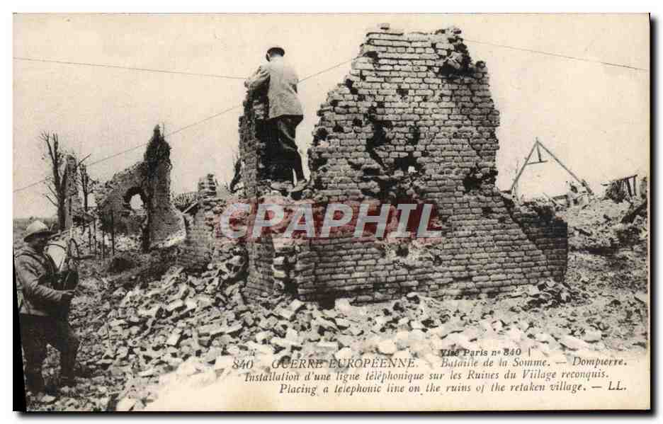 Guerre Européenne — Bataille de la Somme — Dompiierre — Vue Paris n° 840