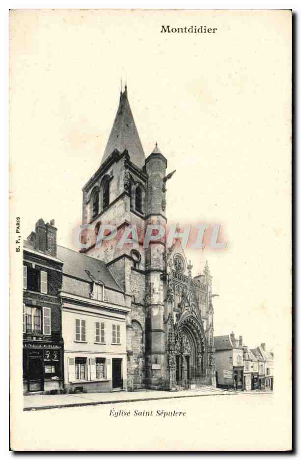 CPA Montdidier Eglise Saint Sepulere 