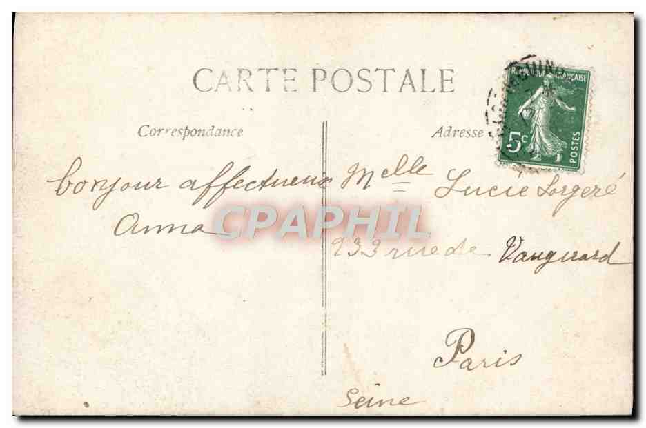 CPA Fantaisie Enfants — Rückseite