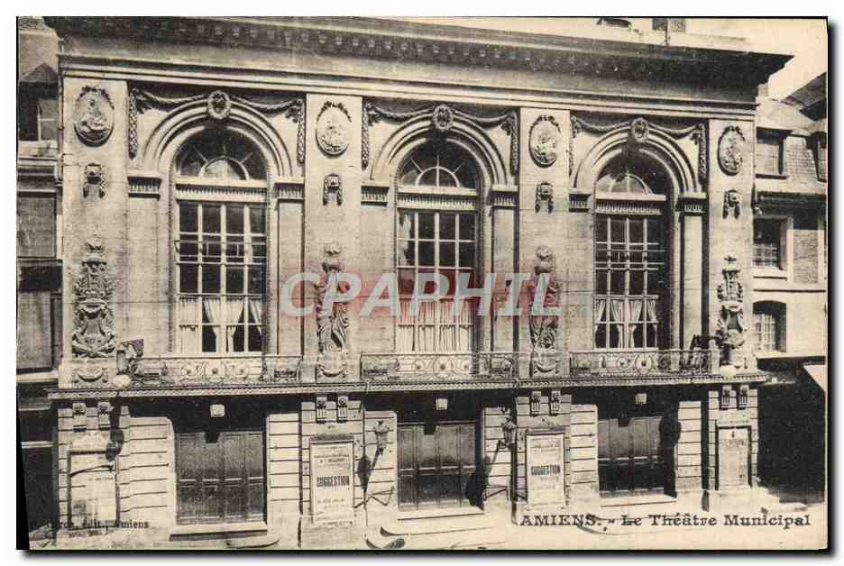CPA Amiens La Theatre Municipal 