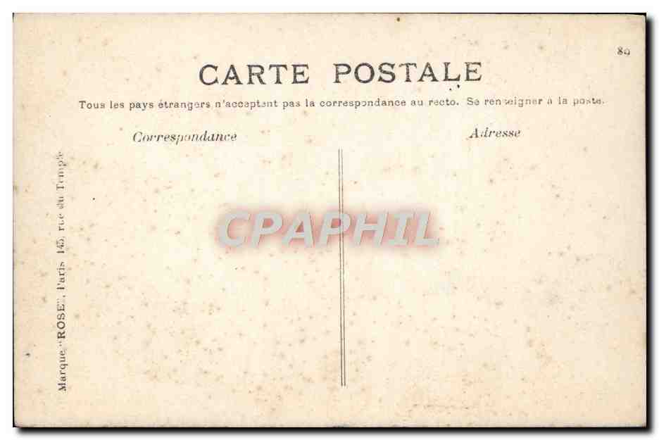 CPA Amiens Vue prise de la Fleche de la Cathedrale  — Rückseite