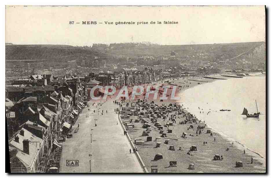 CPA Mers Vue generale prise de la Falaise 