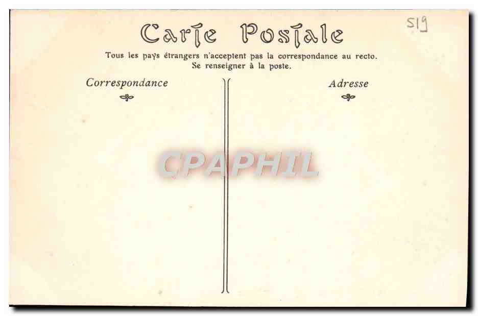 CPA Amiens Horloge Dewailly Place Gambetta — Rückseite
