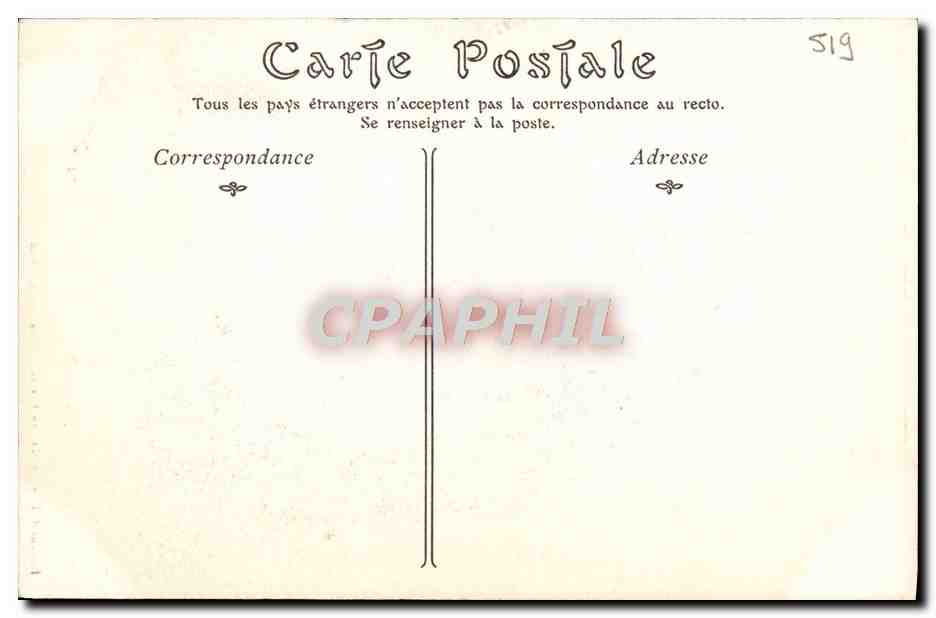 CPA Amiens La Tour du Logis du Roi Cafe Brasserie — Rückseite