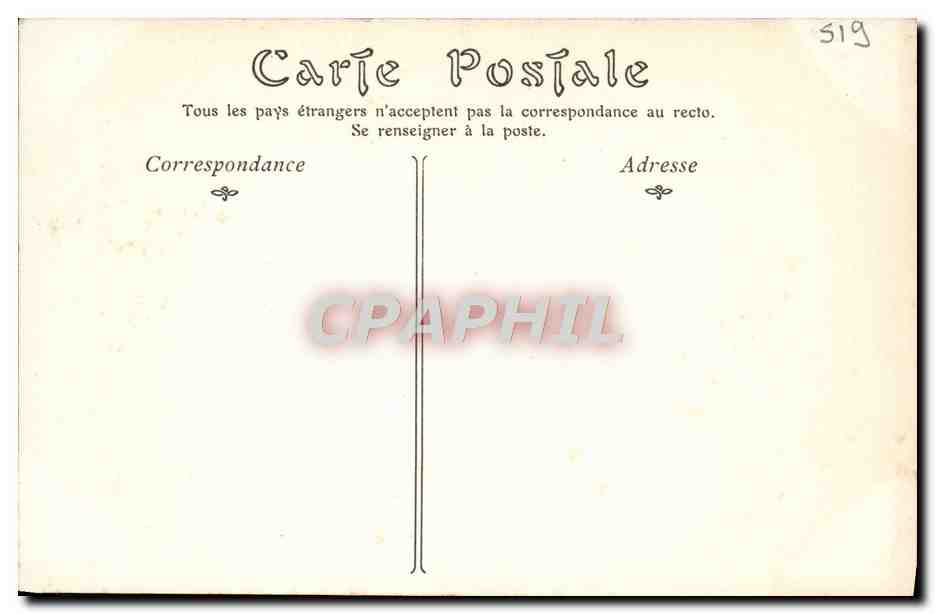 CPA Amiens Eglise Saint Germain le Portail lateral  — Rückseite