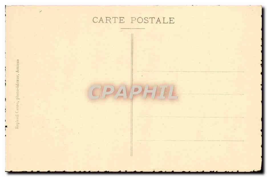 CPA Amiens Cathedrale Statues des Pieds droits du portail principal — Back