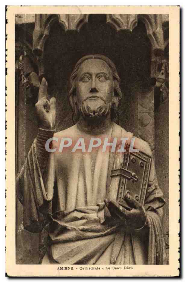 CPA Amiens Cathedrale Le Beau Dieu 