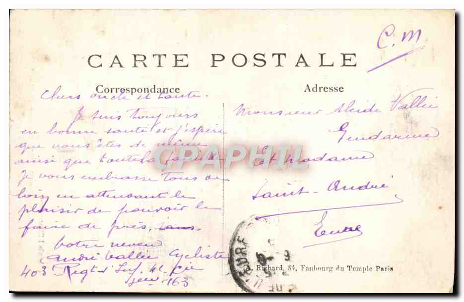 CPA Le Clocher de la Basilique d'Albert apres le bombardement  — Back