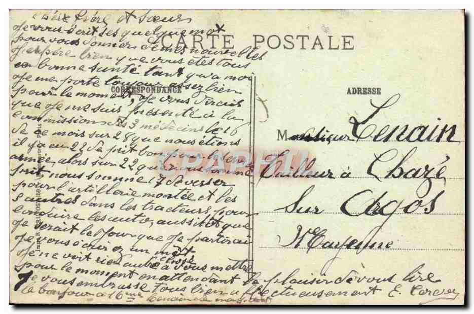CPA Amiens La Cathedrale  — Rückseite