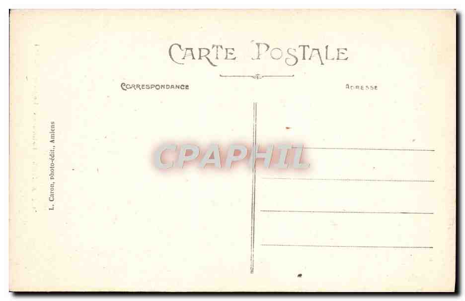 CPA Amiens Cathedrale Le Grand Portail  — Back