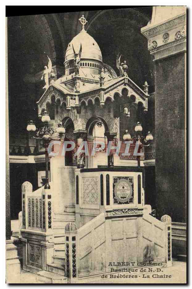 CPA Albert Basilique de N D de Brebieres La Chaire 