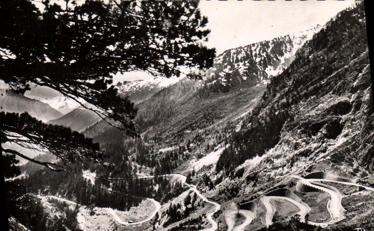CPM Haute Valle d'Aure La nouvelle Route de Cap De Long Les Lacets D'Oredon 