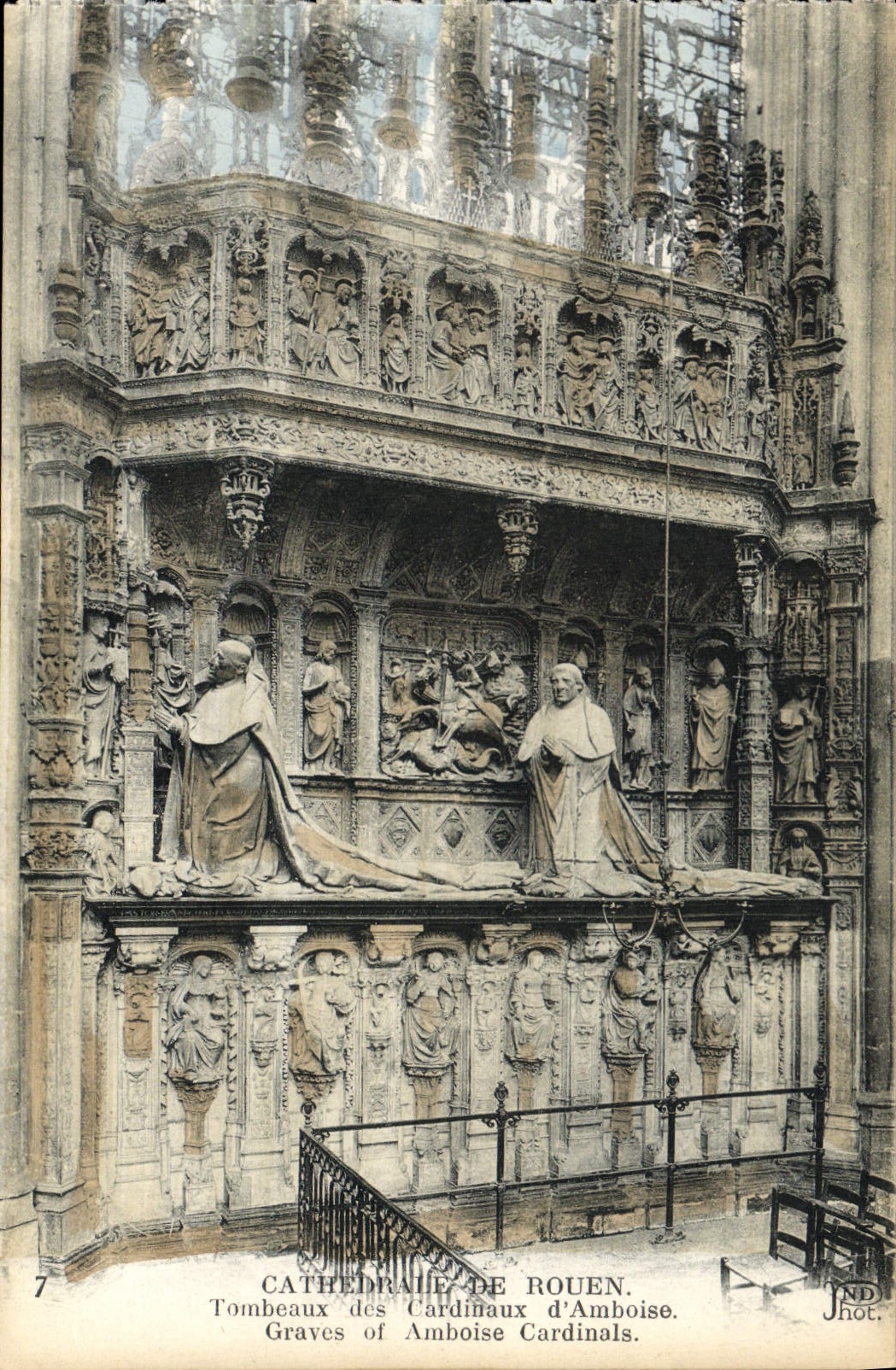 CPA Cathedrale de Rouen Tombeaux des Cardinaux d'Amboise 