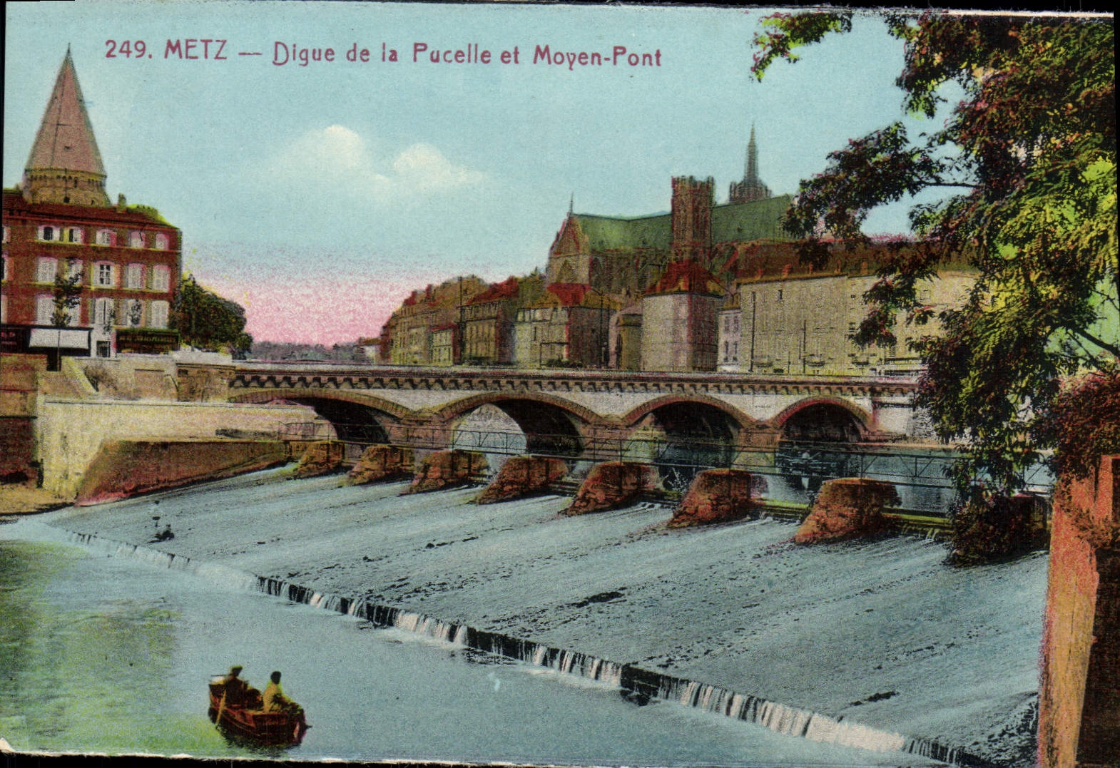 METZ — Digue de la Pucelle et Moyen-Pont — Édition P. B.M.