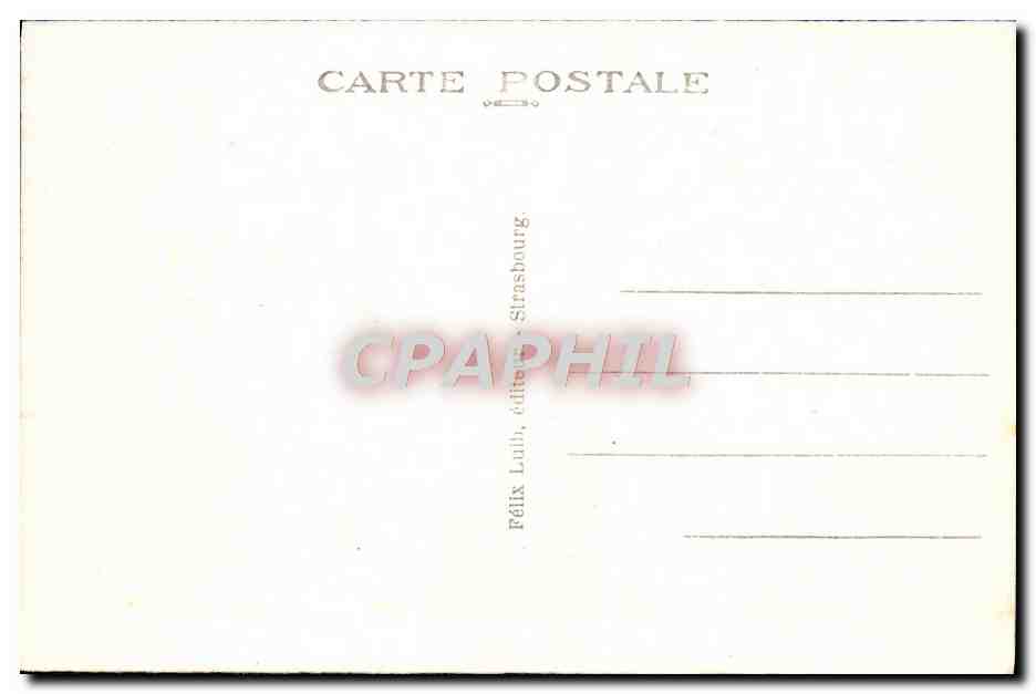 CPA Strasbourg Eglise Saint Paul et Cathedrale  — Verso