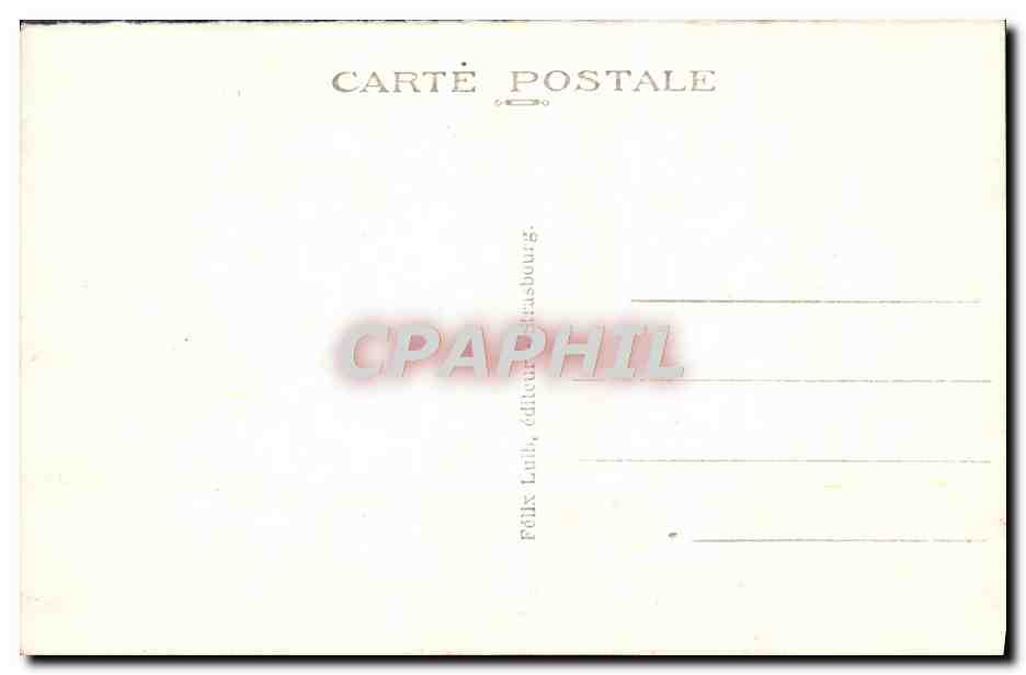 CPA Strasbourg Pont sur le Rhin  — Verso