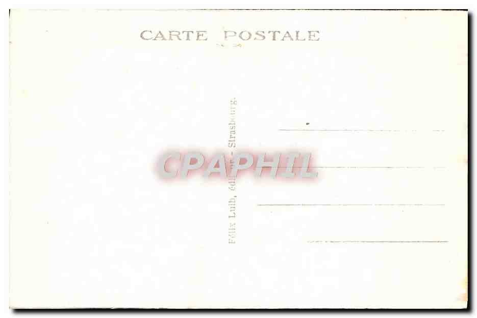 CPA Strasbourg Cathedrale  — Verso