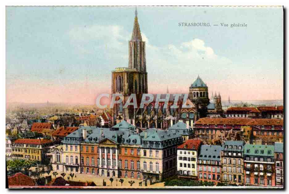 CPA Strasbourg Vue generale 
