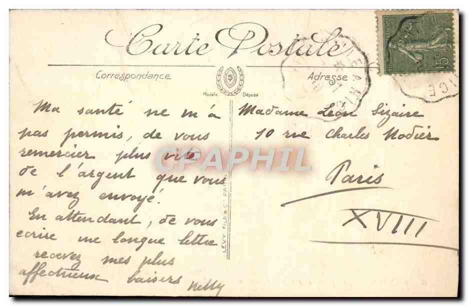 CPA Menton Vue Prise de la Frontiere Italienne  — Rückseite