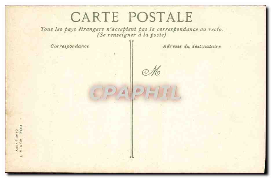 CPA Paris Jardin Les Plantes Mouettes — Verso