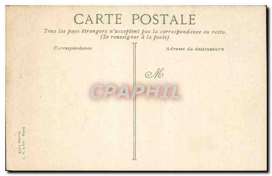 CPA Paris Bois De Boulogne la Grasde Cascade — Verso