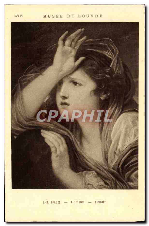 CPA Greuze L'Effroi Paris Musee du Louvre