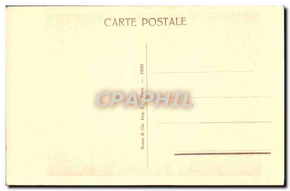 CPA Greuze L'Effroi Paris Musee du Louvre — Verso