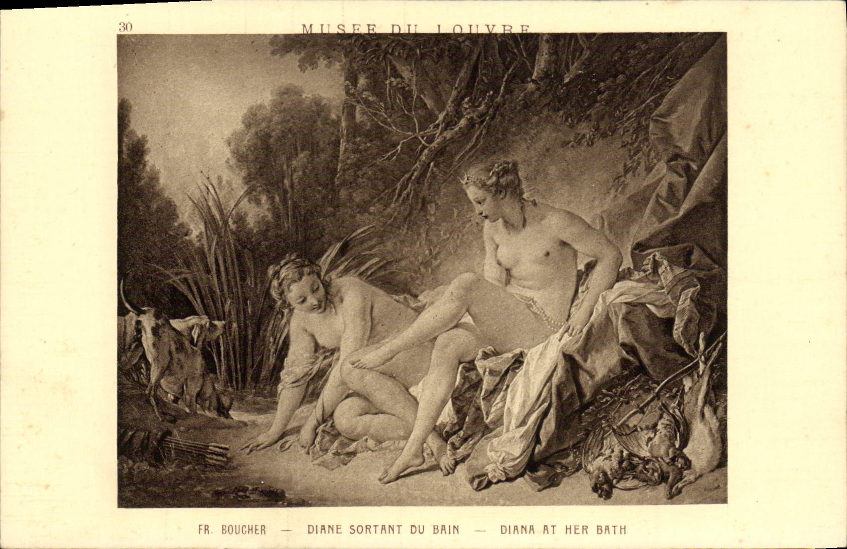 CPA Boucher Diane Sortant Du Bain Paris Musee du Louvre