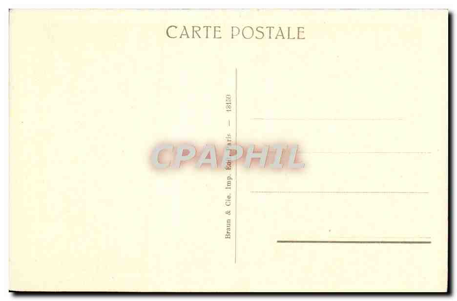 CPA La Clairiere Souvenir De Ville D'Avray Paris Musee du Louvre — Verso