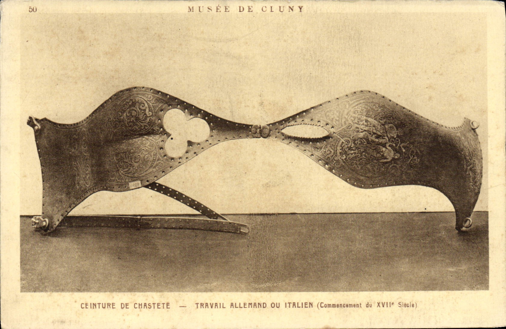 CPA Ceinture De Chastete Travail Allemand Erotique Musee de Cluny Paris 